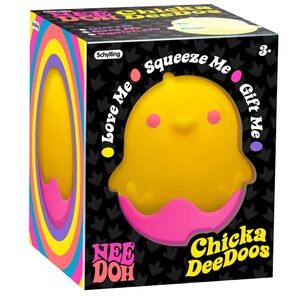NeeDoh Chicka Dee Doos - Yellow/Pink